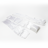 XZR-59 Style Européen France, Drap de cercueil en satin avec drapé Capiton, Matelas de fond de cercueil en lin et Oreiller funéraire, pour le marché européen