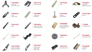 Rail latéral AGCO MF2270, nouvelle pièce de machinerie agricole pour presse à balles, 700145499, garantie 1 an, origine Chine, 10,4 kg - Product Image 4