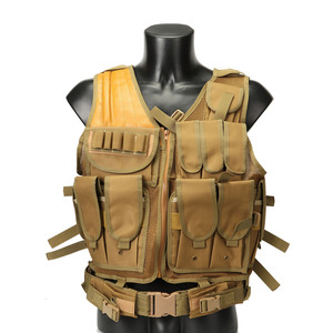 Gilet tactique multifonctionnel personnalisé, imperméable, respirant, en polyester, équipement de terrain, poche à fermeture éclair sur la poitrine, sac tendance - Product Image 1