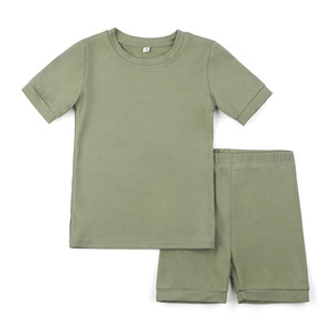 <span class=keywords><strong>Pigiama</strong></span> personalizzato <span class=keywords><strong>pigiama</strong></span> in tinta unita <span class=keywords><strong>pigiama</strong></span> estivo per bambini pigiami modali in <span class=keywords><strong>cotone</strong></span> per ragazzi <span class=keywords><strong>pigiama</strong></span> semplice per bambini - Product Image 4