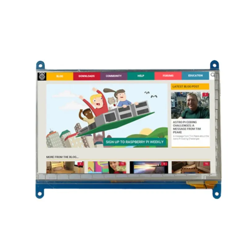 TFT Lcd 7 Inch Display with Touch Screen 1024*600 800*480 Resolution Lcd USB Interface TFT Lcd Display for Raspberry Pi 3