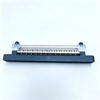 Barre omnibus simple 150A, bloc de distribution d'alimentation 6/12 positions, base solide et couvercle transparent, 300V AC 48V DC pour applications marines et motocycles