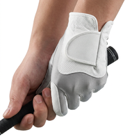 Gants de golf en PU avec logo personnalisé brodé ou imprimé, respirants, séchage rapide, protection UV, équipement de compétition pour hommes