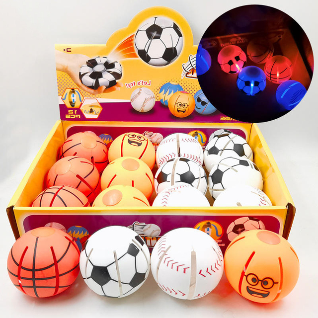 New Design Mini Flying Saucer Variant Ball Glowing Plastic Deformation Ball Toys for Kids