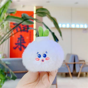 Peluche Carini a Forma di Ananas, Frutto del Drago, Ciliegia, Pitaya, Zucca, Mela, Anguria, Carota - Morbidi Giocattoli Imbottiti e Portachiavi in Peluche - Product Image 6