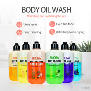 Gel <span class=keywords><strong>douche</strong></span> moussant nourrissant et éclaircissant pour le corps, à base d'huile essentielle, en gros, marque privée, pour rafraîchir la peau - Product Image 3