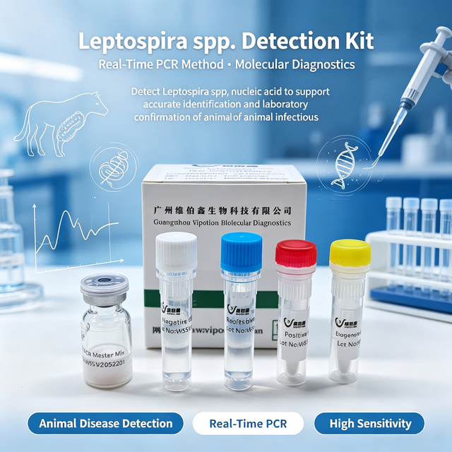 Leptospira Spp. Veterinary Real-Time PCR Detection Kit with Test Strips for Livestock Diagnosis VIUICK NCEP-D-0731 Safe Reliable