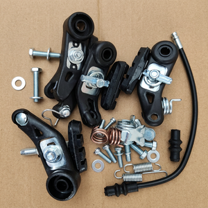 Système de freinage mécanique cantilever pour VTT 26/24, étrier en aluminium forgé noir, plaquettes métalliques composites, freinage réglable - Product Image 1
