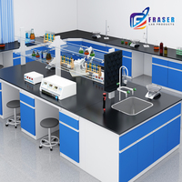 Mesa de Laboratorio con Superficie de Resina Epoxi Fenólica, Resistente a Químicos, para Hospitales, Microbiología, Biología, Equipo de Laboratorio