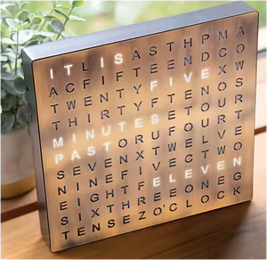 공장 직접 LED 편지 책상 램프 단어 시계 침실 창조적 인 장식 - Product Image 4