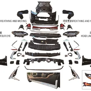 Toyota TOYOTA Vellfire Alphard Gen 1 mise à niveau Gen 3 voiture Modifielt Velfire pare-chocs avant 2018 phares de tableau de bord Alphard 20 1 pièces