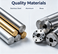 Pièces de bouton-poussoir métalliques CNC personnalisées, acier inoxydable, aluminium, usinage CNC 5 axes de haute qualité, machine-outil à électro-érosion à fil