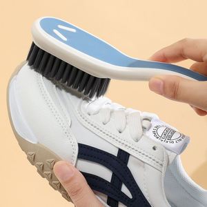 Factory Wholesale <b>Long</b> <b>Handle</b> Plastic Cleaning <b>Brush</b> Nylon Bristles Portable Lightweight Household Multifunctional Shoe <b>Brush</b> - Product Image 3