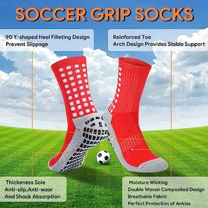 Calcetines atléticos para hombre, calcetines <span class=keywords><strong>de</strong></span> agarre con diseño <span class=keywords><strong>de</strong></span> cinta, deportes <span class=keywords><strong>de</strong></span> fútbol, fútbol profesional, pinza deportiva atlética, antideslizante, <span class=keywords><strong>Soc</strong></span> deportivo - Product Image 3