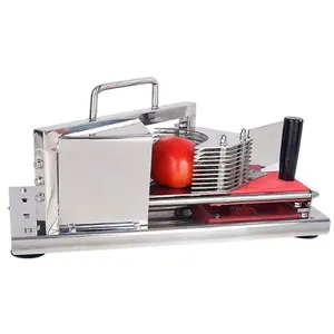 Thép Không Gỉ Nhà Hàng Phương Tây Thương Mại Đồng Phục Cắt Bếp Tay Slicer Cà Chua Slicer