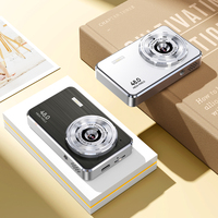 Cámara de Vlog Portátil BENJIE A7, 48MP de Alta Resolución, Video HD 2.7K, Lente con Zoom para Niños y Estudiantes, con Captura de Sonrisa y Selfie