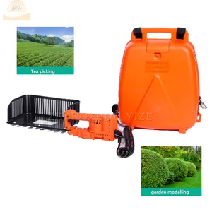 Novo mini bateria portátil elétrica laranja showroom/ochiai folha de chá harvester máquina de colheita do chá