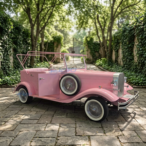 Voiture électrique rose classique de tourisme au prix d'usine, véhicules électriques rétro classiques pour les zones touristiques - Product Image 1