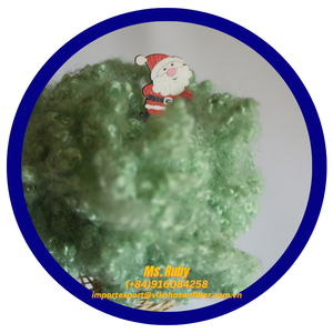 Fibre de polyester de haute qualité 15D64HC verte de grade A et fibre de polyester recyclée écologique conforme à la norme GRS - Product Image 2