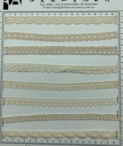 Cinta de algodón para Crochet, 1 pulgada de ancho, Estilo Vintage, tela de corte blanco - Product Image 3