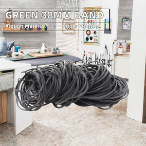 Elastici per Capelli in Gomma Verde di Alta Qualità 38mm, Alta Elasticità Naturale per Uso Domestico e Ufficio - Product Image 2