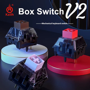 Interrupteur tactile Kailh Box V2 5 broches marron 55gf, structure BOX V2, 80 millions de cycles, pour clavier mécanique de jeu DIY, directement de l'usine - Product Image 2