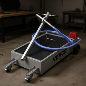 Tanque de drenaje de aceite Vevor de 15 galones con bomba manual de perfil bajo y ruedas giratorias para automóvil, SUV, camión - Product Image 2