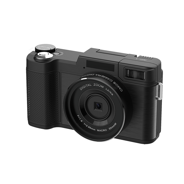 Mirrorless Digital Video Camera 3.0'' Rotation Screen Remote Control 4K Resolution Camcorder with CMOS