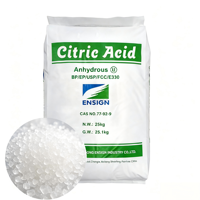 Citroenzuur Anhydrous Voedingskwaliteit E330 CAS77-92-9 zuurteregelaar voor dranken, snoep, bakkerijproducten en dranken