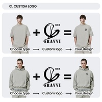 Service OEM en gros, broderie de logo de marque personnalisée haut de gamme, vêtements streetwear amples et de grande taille, fabricant de sweats à capuche