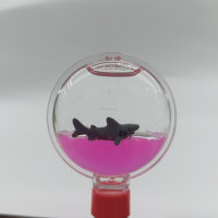 Stylos à bulles sensoriels en forme de sucette, papeterie créative en acrylique, stylos à bulles colorés avec des flotteurs 3D mignons