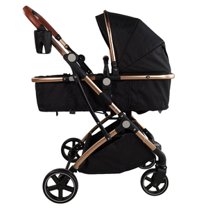 Landau pliable pour bébé Poussette 3 en 1 Siège auto Buggy Chariot pour bébé Nouveau-né Poussette légère de voyage pour bébé avec sac à couches - Product Image 2