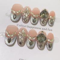 Faux ongles carrés en acrylique 3D faits main, motif chat mignon et coloré, réutilisables, 10 pièces, à presser