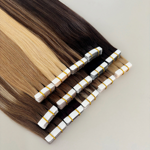 Estensioni per Capelli con Nastro Adesivo all'Ingrosso Direttamente dalla Fabbrica, <span class=keywords><strong>Ombre</strong></span> Balayage, Doppio Filamento, Vergini, Grezze, Brasiliane, Cheveux Humains - Product Image 2