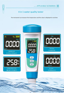 <span class=keywords><strong>Testeur</strong></span> de salinité 4 en 1, étanche IP67, <span class=keywords><strong>pH</strong></span>-mètre, TDS, EC, détecteur de température de l'eau pour piscine, <span class=keywords><strong>spa</strong></span>, jacuzzi, aquarium - Product Image 3