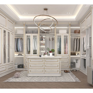 Hermoso <span class=keywords><strong>Armario</strong></span> Modular Estilo Shaker de Madera Sólida de <span class=keywords><strong>Roble</strong></span> <span class=keywords><strong>Blanco</strong></span>, Vestidor - Product Image 1