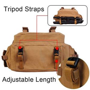 Sac à bandoulière pour appareil photo reflex numérique DSLR SLR léger, imperméable, en nylon, résistant aux chocs, compatible avec Canon, Sony, Nikon, fabriqué en usine BSCI - Product Image 2