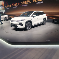 Plataforma giratoria automática de 5.5 m con transmisión por engranajes para exhibición de automóviles, uso especial en exposiciones, con capacidad de carga pesada.