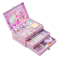 Maquillage pour filles, kit de maquillage et de nail art, boîte de maquillage, ensemble de cosmétiques lavables, kit de maquillage, beauté et mode pour filles
