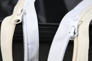 Vente en gros de haute qualité 3 #   <span class=keywords><strong>Fermeture</strong></span> éclair en nylon à <span class=keywords><strong>double</strong></span> <span class=keywords><strong>curseur</strong></span>, à deux sens, à extrémité ouverte, pour vêtements - Product Image 6