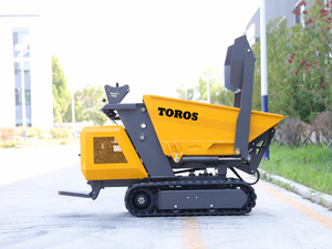 Mini-dumper multifonctionnel TOROS de <span class=keywords><strong>800</strong></span> kg avec pompe à moteur pour transport gratuit, petit dumper sur chenilles - Product Image 3