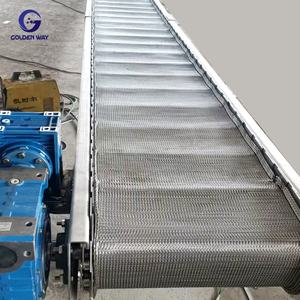 Banda Transportadora de Acero Inoxidable de Grado Alimenticio, Tejido Doble Espiral Equilibrado, Máquina de Horno para Pizza, Pan, Panadería, Aperitivos, Comercial - Product Image 5