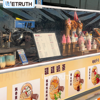 Wetruth Remorque Bar Mobile, Café, Restaurant, Entièrement Équipée, Remorque Alimentaire pour Doner Kebab, Concession de Boissons, Food Truck