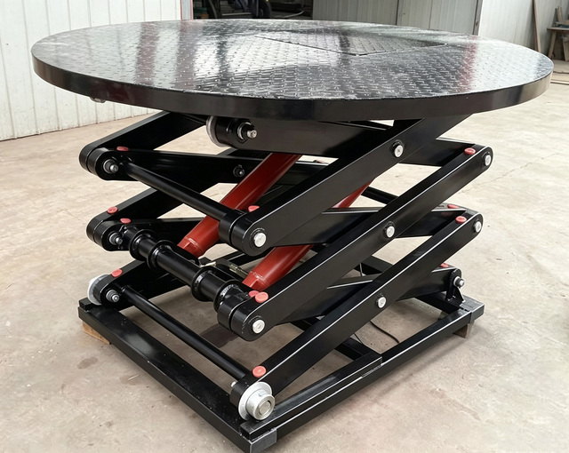 Hydraulic Scissor Rotating Lifting Stage Revolving Rotary Platform for Car Show Exhibition Wedding Theater Performance