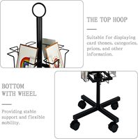 Présentoir de comptoir rotatif à 360° à 24 poches pour cartes de vœux, en métal thermolaqué, pour cartes postales, couleurs personnalisables