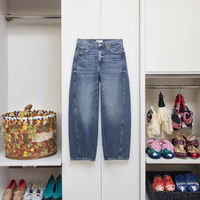 Jeans en denim décontractés pour femmes, nouvelle mode automne, tissage simple, design rétro chic, taille mi-haute, fermeture éclair, coupe régulière confortable