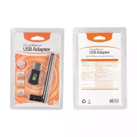 Kartu Jaringan AC600 Penerima Nirkabel WiFi Driver Gratis Dual Band Antena Dapat Dilepas 600Mbps Adaptor Wi-fi USB untuk Desktop