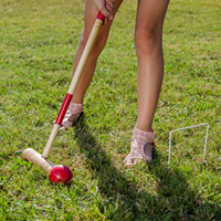 Jeu de tournoi de croquet de luxe moyen pour jeu de jardin personnalisé pour pelouse et extérieur vente en gros