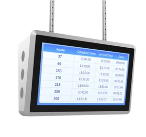 Dupla face à prova d' água ônibus, parada de assinatura digital de ônibus exibição de estação de ônibus pendurado lcd digital