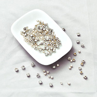 Strass en verre à dos plat - Luminescents dans le noir, sans nickel, écologiques, pour chaussures, vêtements, nail art, voiles de mariée, à coudre, en vrac, extensibles, en forme de coupelle